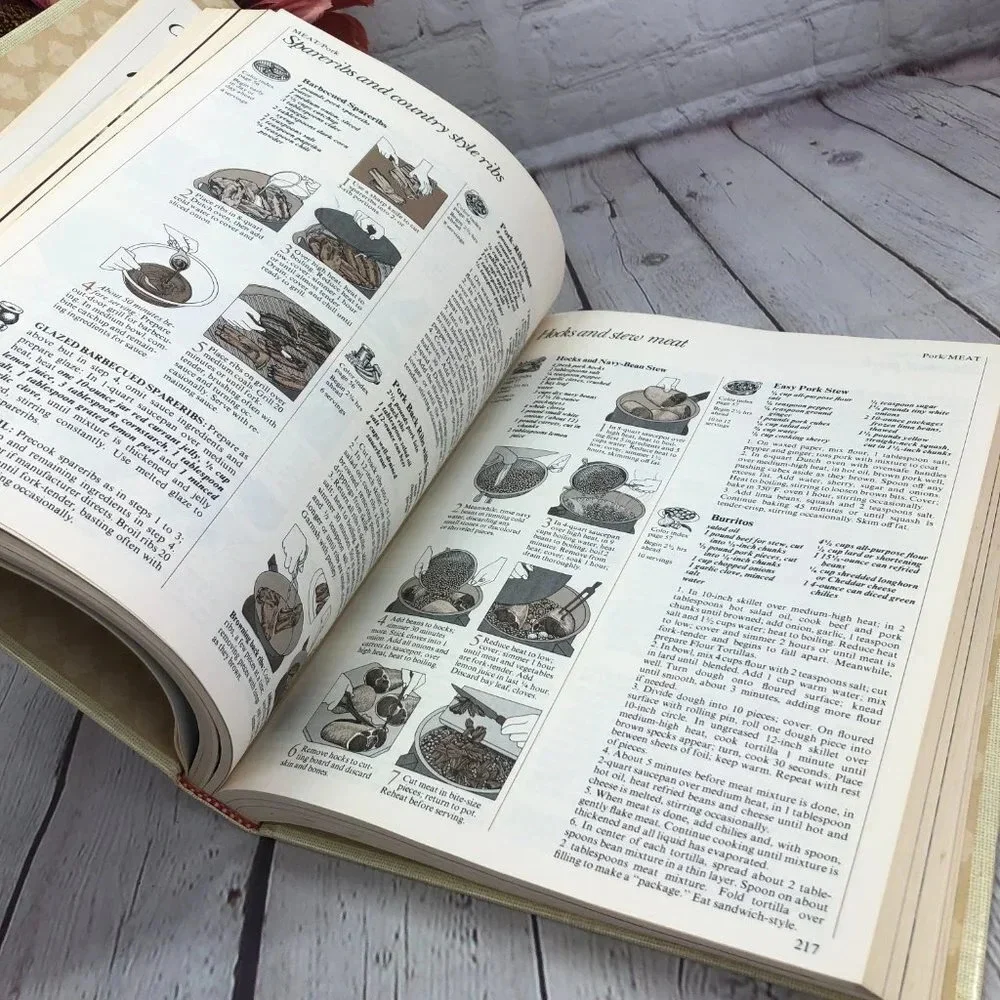vintage good Housekeeping's illustrated cookbook 1980 cottagecore